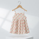 Toddler Strawberry Cherry Flower Sling Dress