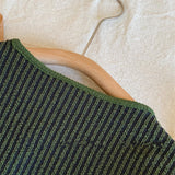 Toddler Pocket Striped Round Neck Cardigan