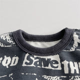 Toddler Boy Slogan Graffiti T-shirt