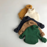 Toddler Boy Solid Color Turtleneck Sweater