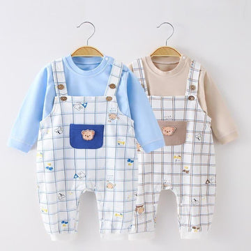 Baby Bear Shirt and Overalls Set
