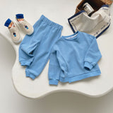Toddler Casual Solid Color Sweatsuit 2 Pieces Set