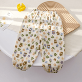 Toddler Girl Bear Flower Heart Pants