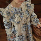Toddler Girl Vintage Lace Floral Dress