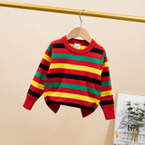 Toddler Colorful Striped Sweater