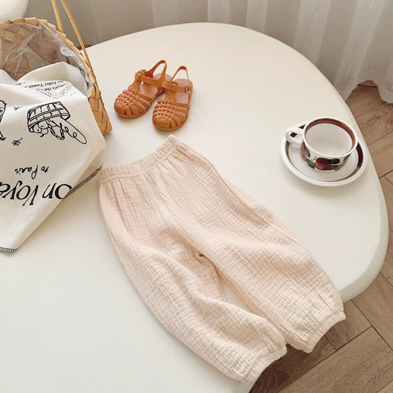 Toddler Solid Color Versatile Pants