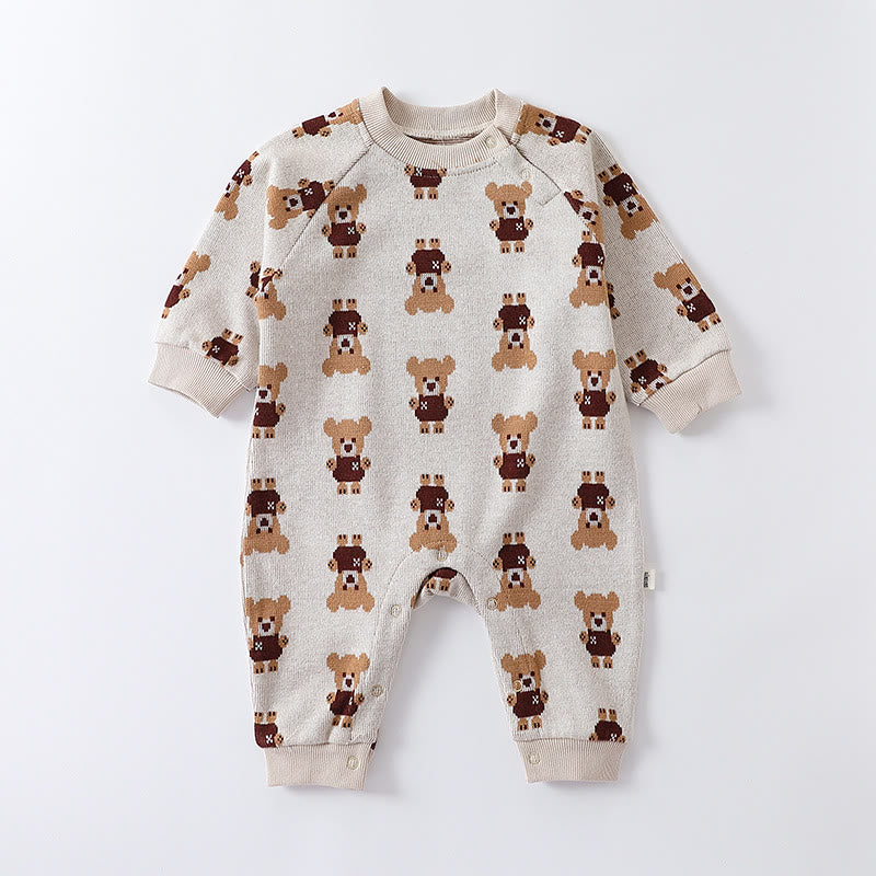 Baby Bear Teddy Lovely Knitted Romper
