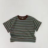Toddler Boy Retro Striped Casual Tee
