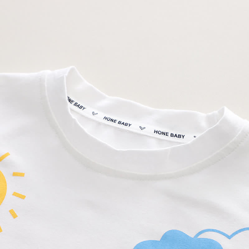DINO Baby Toddler Tee and Denim Shorts Set