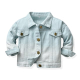 Baby Toddler Gradient Cropped Denim Jacket