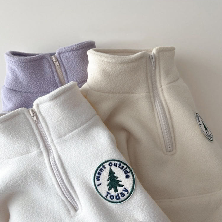 I WANT OUTSIDE TODAY Baby Polar Fleece Pullover & Pants Set