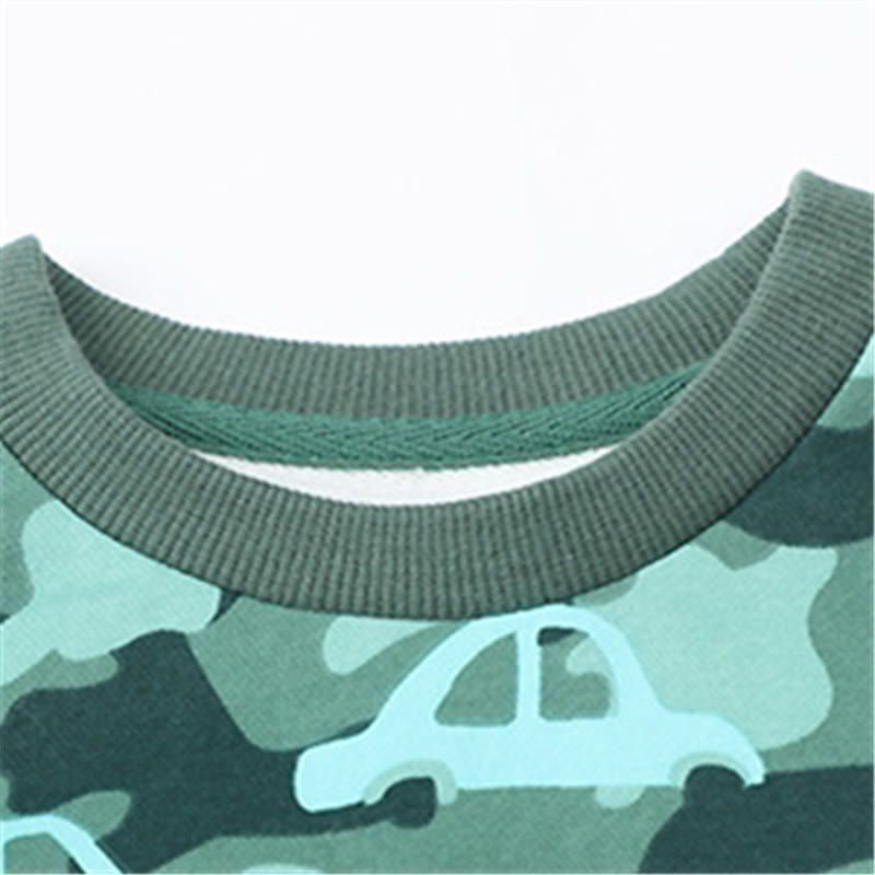Toddler Camouflage Car Color Block 2 Pieces Set