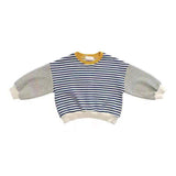 Toddler Boy Striped Crew Neck Sweatshirt