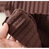 Toddler Ribbed Solid Color Ripped Sweatshirt