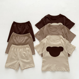 Toddler Bear Patch Pajamas Set