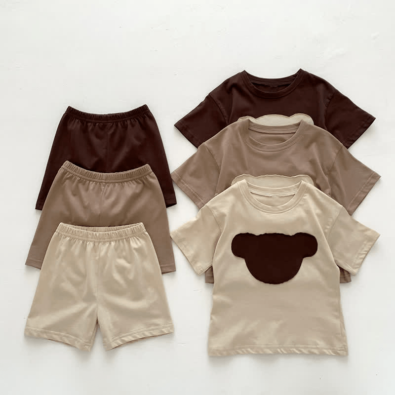 Toddler Bear Patch Pajamas Set