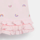Toddler Girl Rainbow Polo Collar Dress