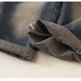 Toddler Black Denim Retro Style 2 Pieces Set