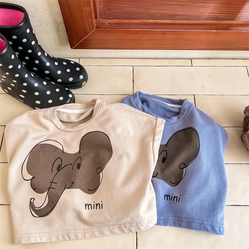 MINI Toddler Elephant Loose Sleeveless Tee