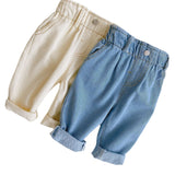 Baby Toddler Solid Color Denim Pants