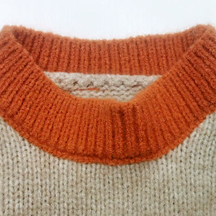 Toddler Girl Striped Knitted Sweet Sweater