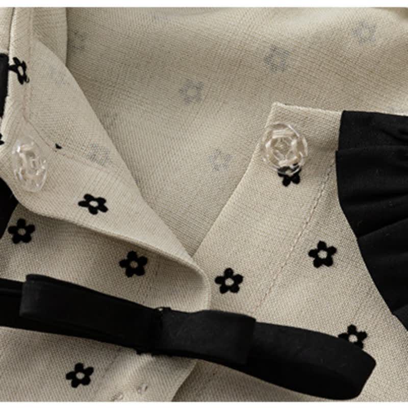 Toddler Girl Daisy Lapel Dress