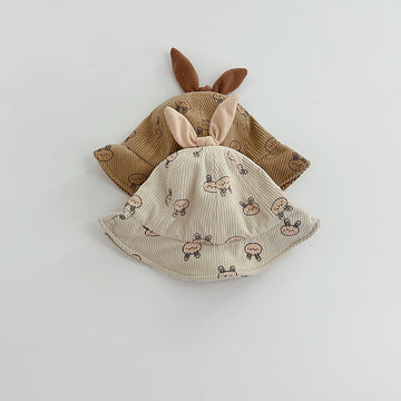 Baby Lovely Cartoon Bunny 3D Ears Bucket Hat