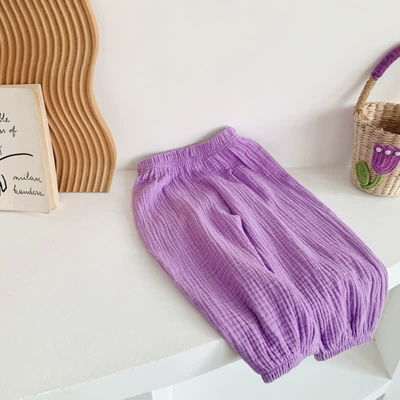 Toddler Solid Color Versatile Pants