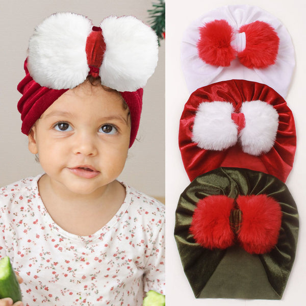 Baby Christmas Bow Hat
