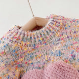 Toddler Girl Heart Warm Sweater