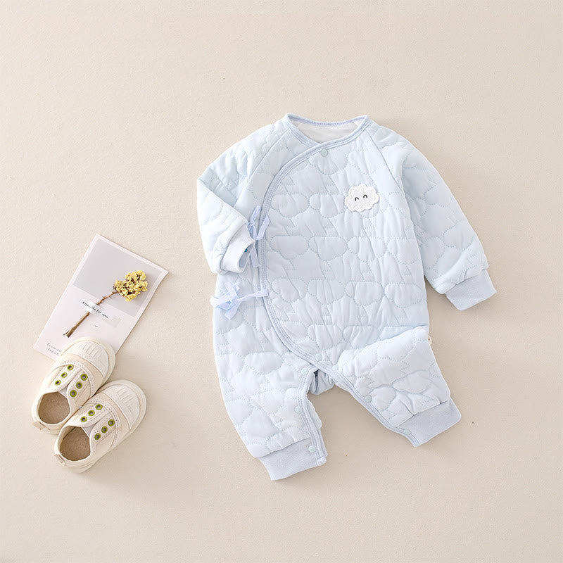 Baby Newborn Quilted Cloud Kimono Romper