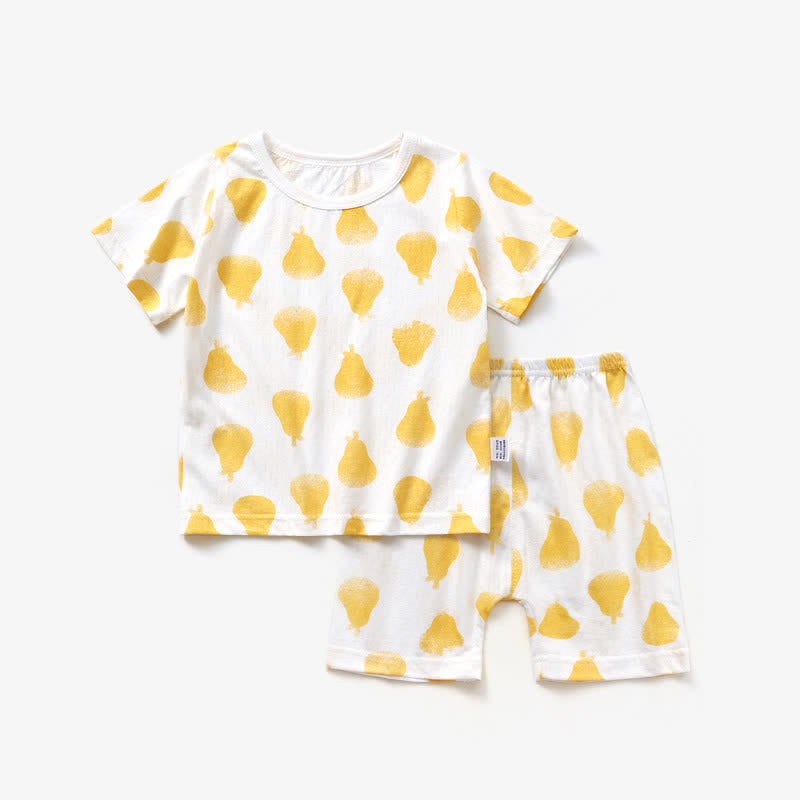 PEAR Toddler Crew Neck Pajamas Set