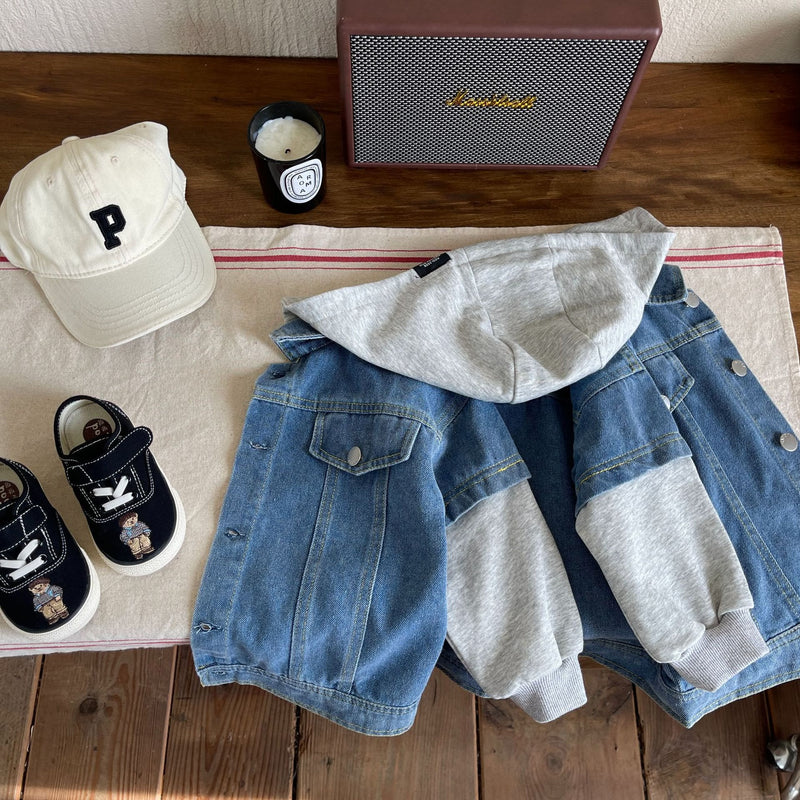 Toddler Denim Hooded Blue Jacket