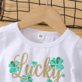 LUCKY Toddler Girl Clover Splice Plaid Dress