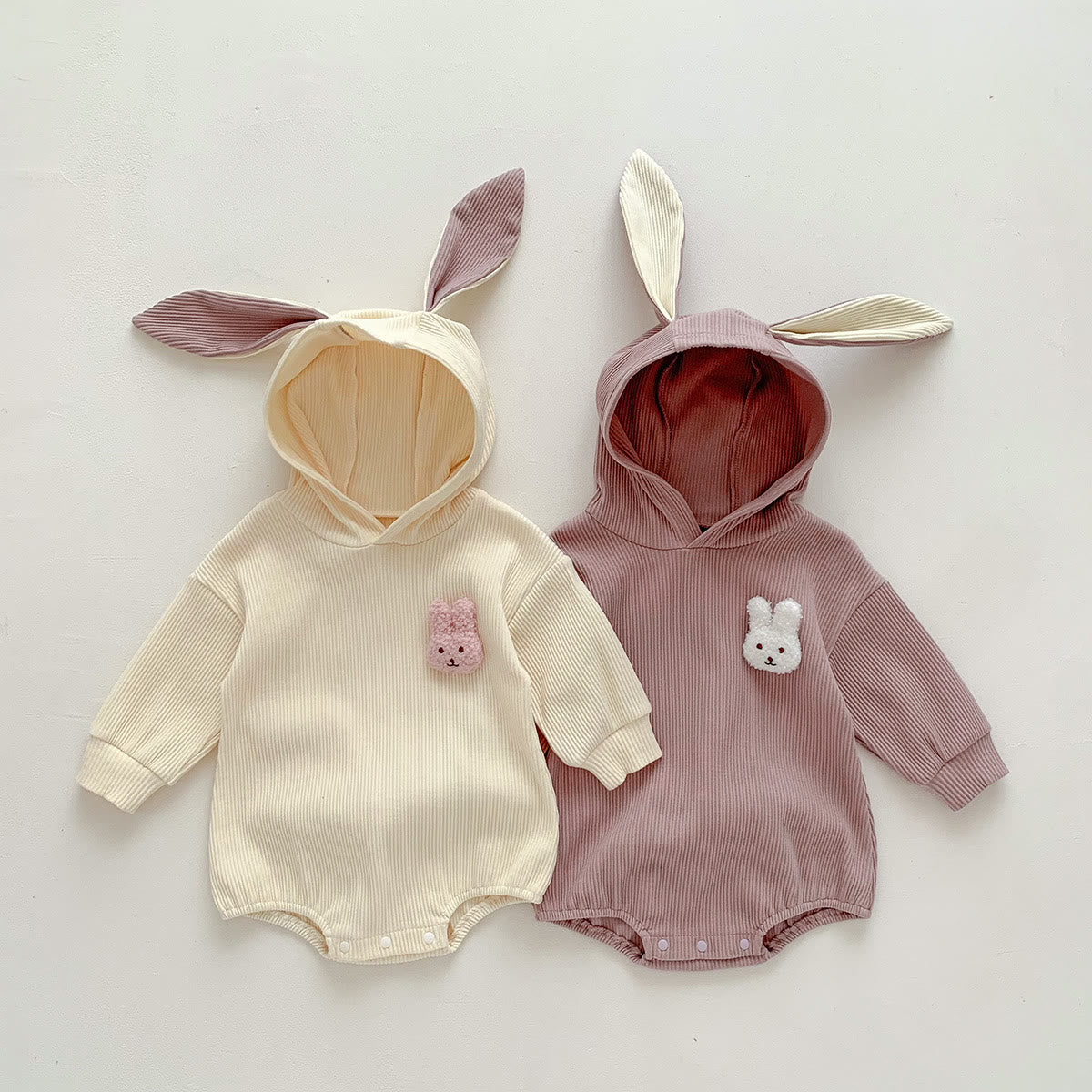 Baby Rabbit Ear Hooded Bodysuit