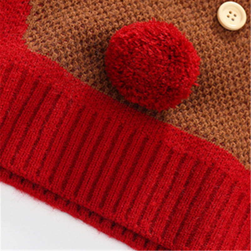 Toddler Cartoon Elk Lovely Knitted Sweater