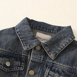 Toddler Black Denim Retro Style 2 Pieces Set