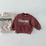 CHANGE Baby Casual Slogan Round Neck Sweatshirt