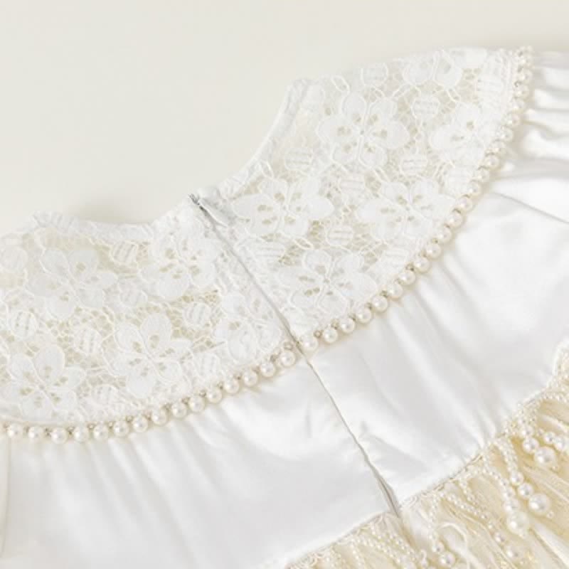 Toddler Girl Pearl Tulle Dress