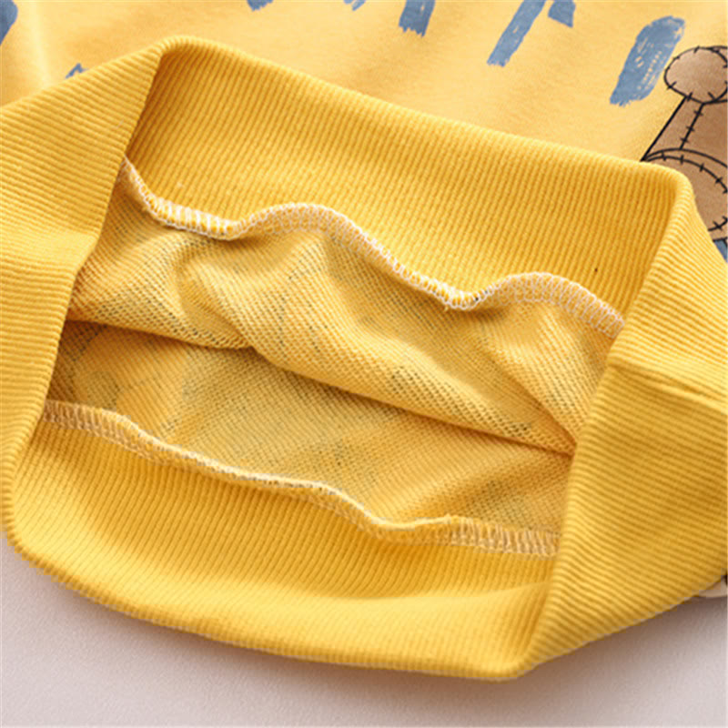 Toddler Slogan Bear 2 Pieces Set
