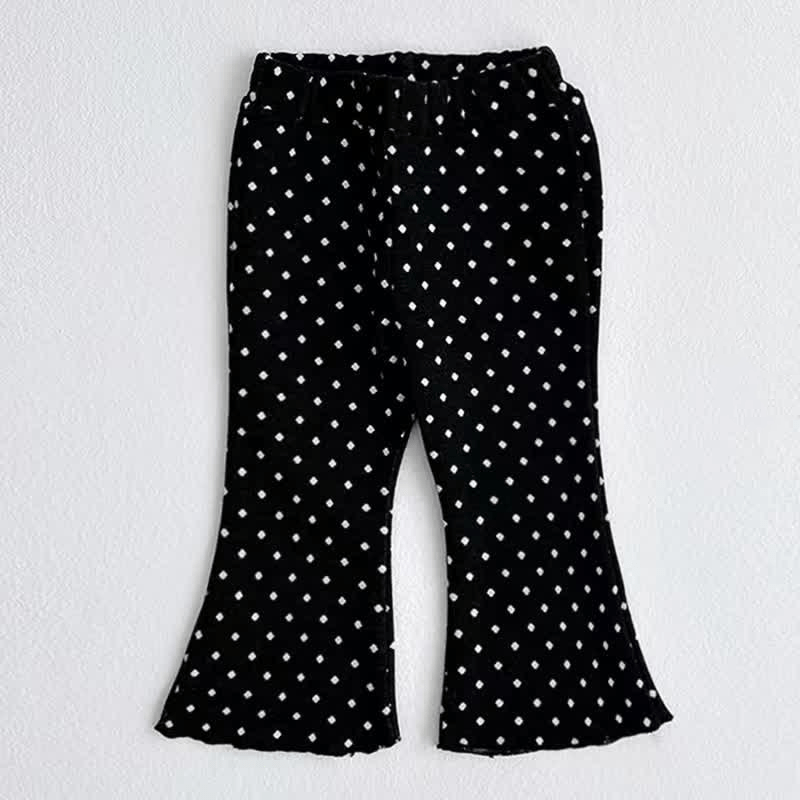 Baby Toddler Polka Dot Plaid Flared Pants
