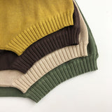 Toddler Solid Color Knitted Tank Top and Shorts Set