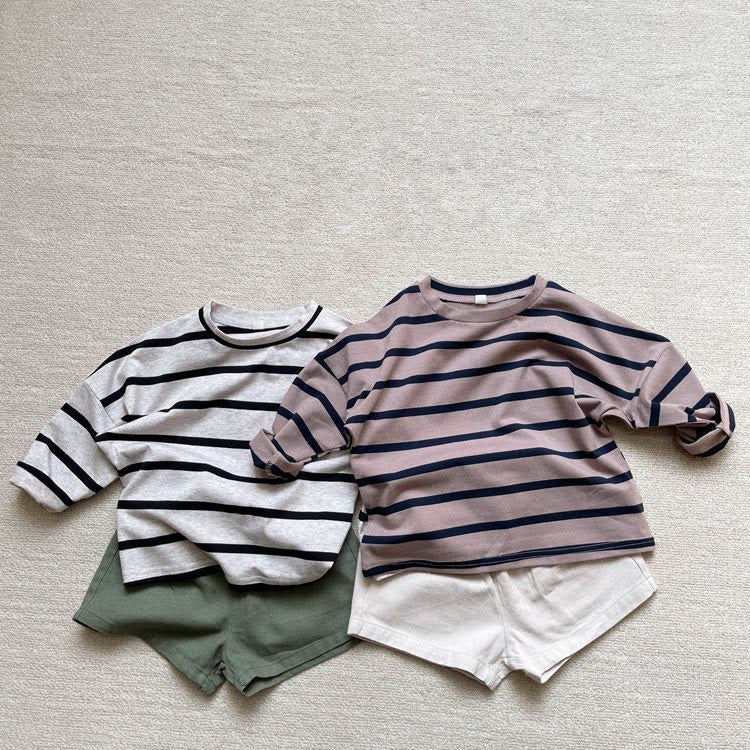 Toddler Striped Casual Sweatshirt