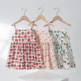 Toddler Strawberry Cherry Flower Sling Dress