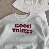 GOOD THINGS Toddler Smile Grey Sweatshirt