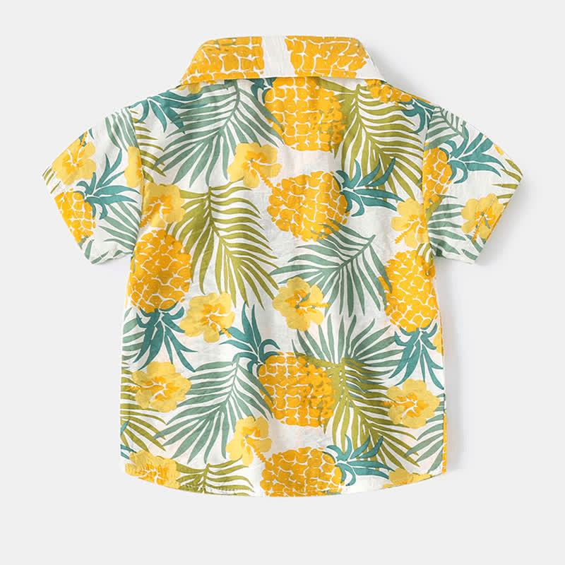 Toddler Boy Tropical Polo Collar T-shirt