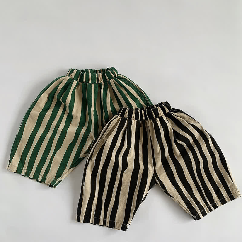 Toddler Boy Striped Capri Pants
