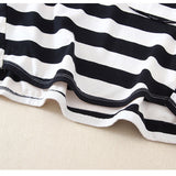 Toddler Round Neck Pocket Striped Casual Sweatshirt