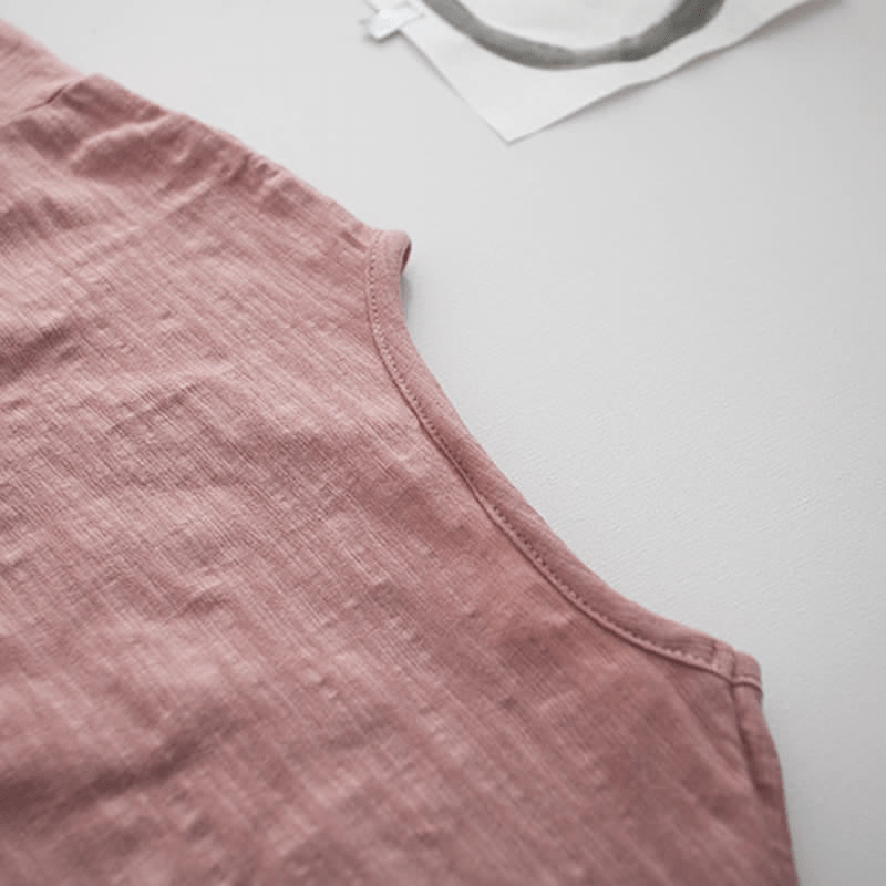 Toddler Solid Color Loose Casual Tee