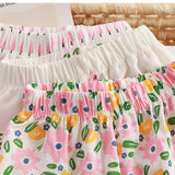 Toddler Girl Flower Trees Casual Pants